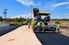 Teknokent yolu asfaltlanıyor