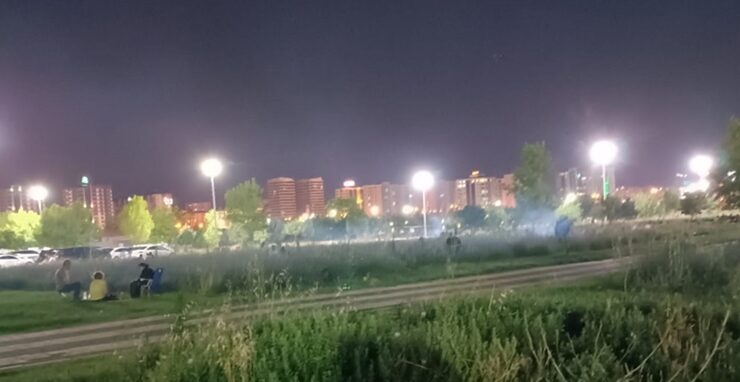 75 Park mangal alanına döndü