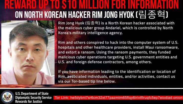ABD, Kuzey Koreli hacker için 10 milyon dolar ödül koydu