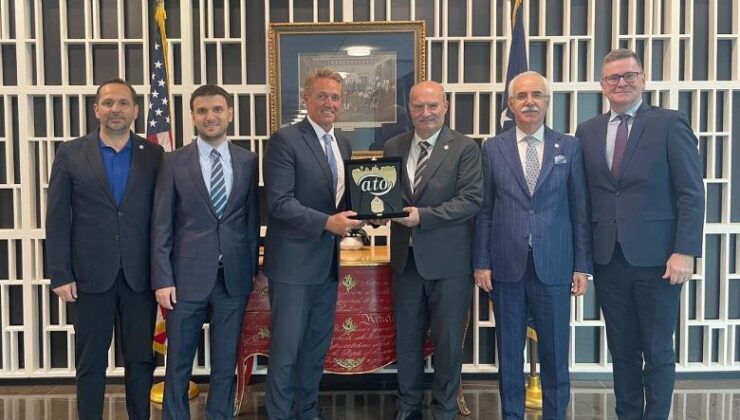 ATO Başkanı Baran, ABD Büyükelçisi Flake’i ziyaret etti