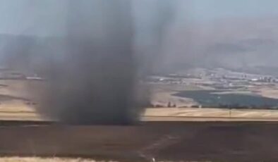 Adıyaman’da korkutan hortum anı