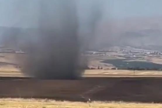 Adıyaman’da korkutan hortum anı