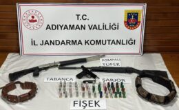 Adıyaman’da silah ve mermi operasyonu