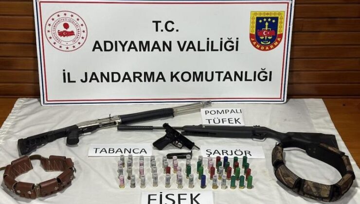 Adıyaman’da silah ve mermi operasyonu