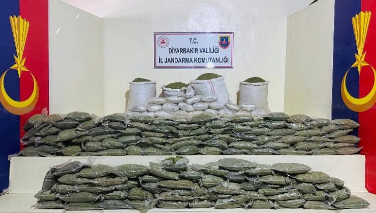 Lice’de 285 kilogram toz esrar ele geçirildi