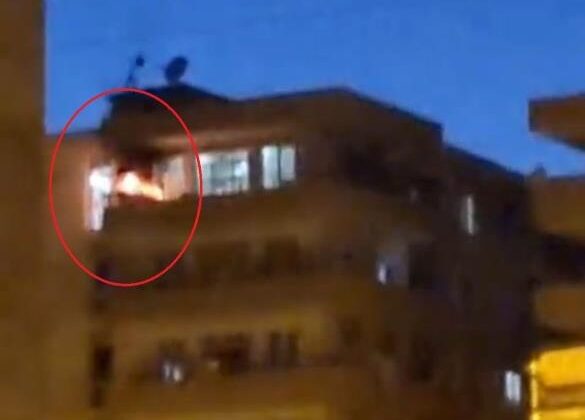 Diyarbakır’da balkon alevleri paniğe yol açtı