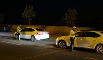 Diyarbakır’da hız yapılan bölgede trafik denetimi