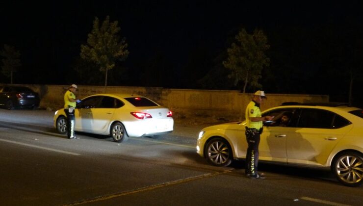 Diyarbakır’da hız yapılan bölgede trafik denetimi