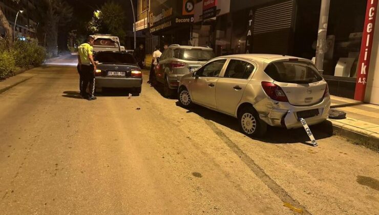 Elazığ’da kontrolden çıkan araç zarar verdi