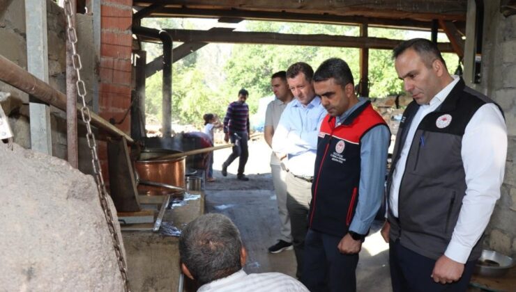 Erzurum’da dutun pekmeze yolculuğu sürüyor
