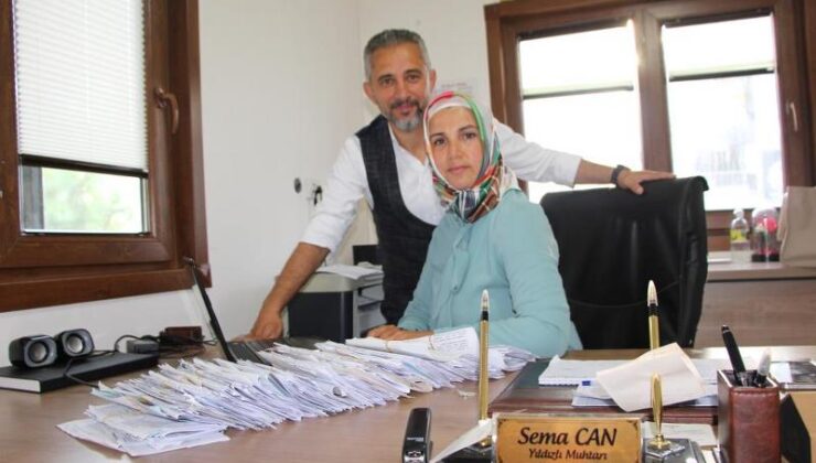 Eşten eşe muhtarlık bayrağı geçti