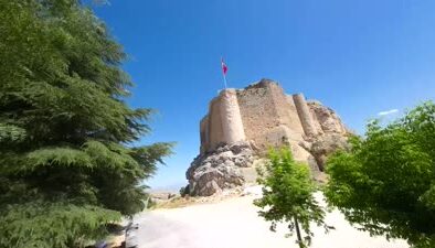Harput Kalesi dronla gözler önüne serildi