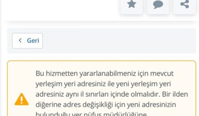 İkametgah değişikliği aylardır kapalı