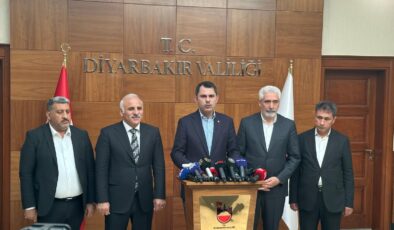 Bakan Kurum Diyarbakır’da açıklama yaptı