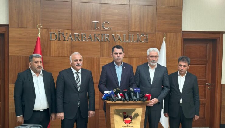 Bakan Kurum Diyarbakır’da açıklama yaptı