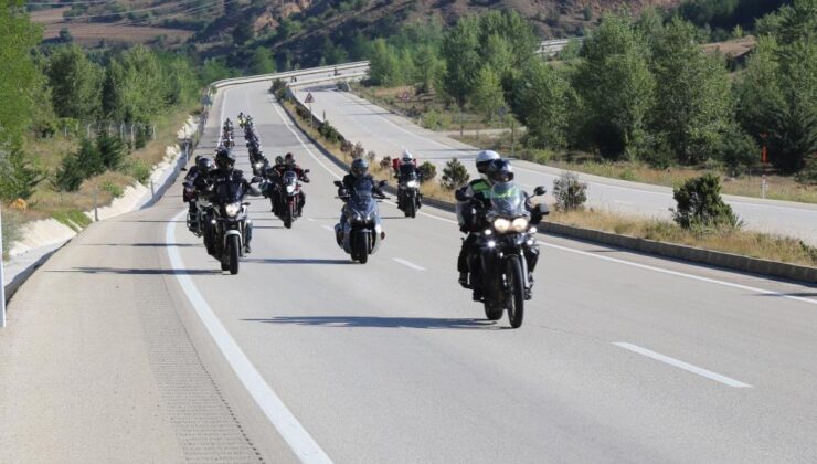 Kastamonu’dan Ankara’ya motosiklet yürüyüşü