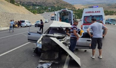 Malatya’da iki aracın karıştığı kazada 5 kişi yaralandı