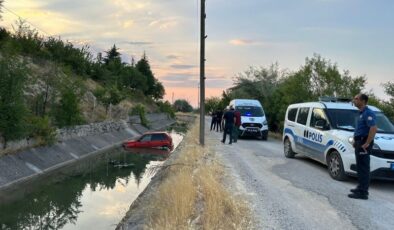 Malatya’da kovalamaca kanala düşüşle sonuçlandı