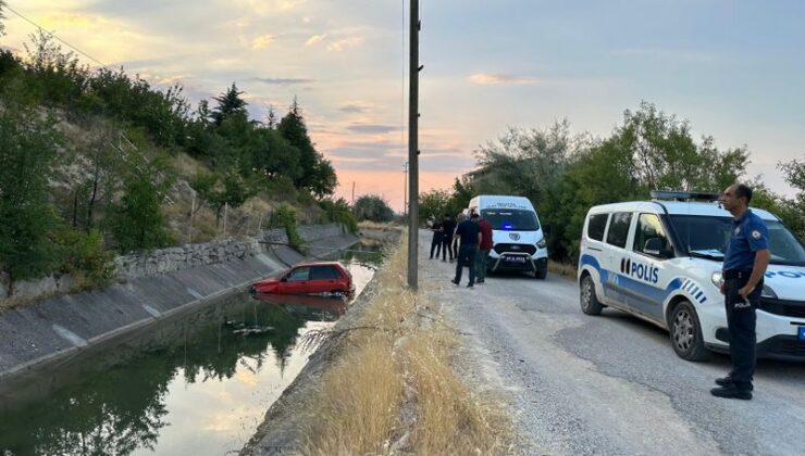 Malatya’da kovalamaca kanala düşüşle sonuçlandı