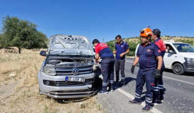 Mardin’de trafik kazası: 2 yaralı