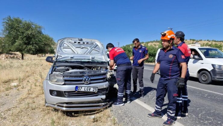 Mardin’de trafik kazası: 2 yaralı