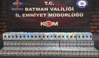 Batman’da gümrük kaçağı sigaralar ele geçirildi