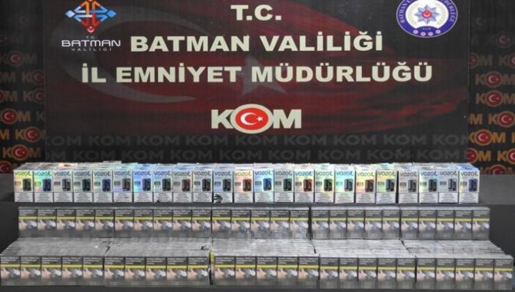 Batman’da gümrük kaçağı sigaralar ele geçirildi
