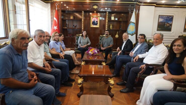DEM Parti Grup Başkanvekili Temelli’den Belediye’ye ziyaret
