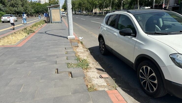 Diyarbakır’da bozuk kaldırımlar vatandaşı bezdirdi