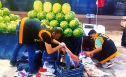 Karpuz tezgahından silah çıktı