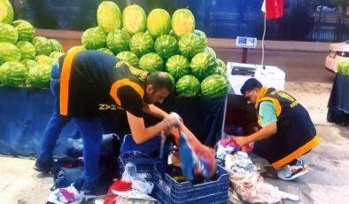 Karpuz tezgahından silah çıktı
