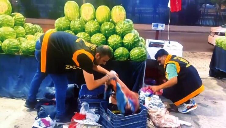Karpuz tezgahından silah çıktı