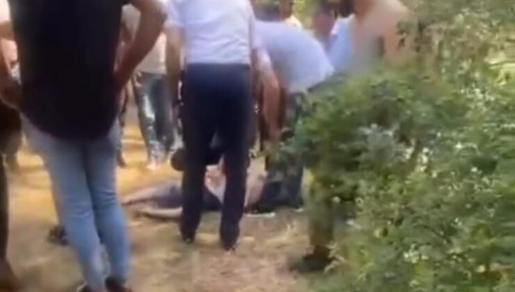 Dereye düşen çocuğunu kurtarmak isterken kendisi kurtulamadı