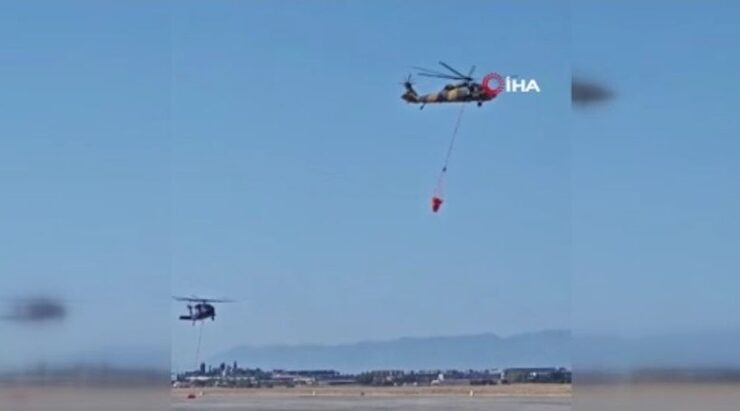 MSB’den yangınlara 15 helikopterle müdahale