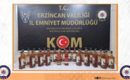 28 şişe kaçak içki ele geçirildi