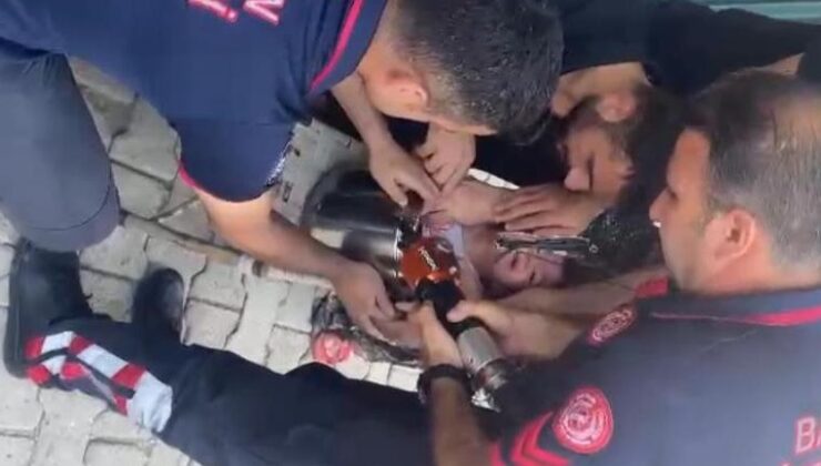 Batman’da 2 yaşındaki çocuk oyun oynarken düdüklü tencerede sıkıştı