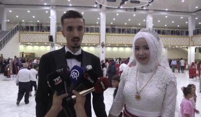 Adıyaman’a gelin gelen Çinli Ma Fang için yöresel düğün yapıldı