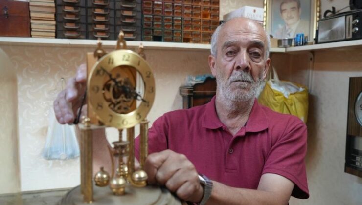 Antika saat ustası Kilis’te zamanı ayakta tutuyor