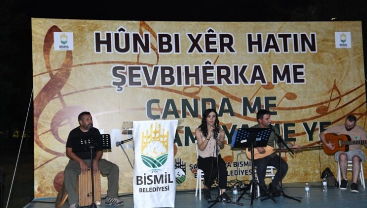Bismil’de ‘Kültürümüz Kimliğimizdir’ müzik dinletisi