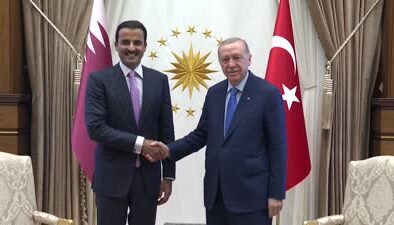 Cumhurbaşkanı Erdoğan, Katar Emiri Şeyh Temim bin Hamed Al Sani ile görüştü
