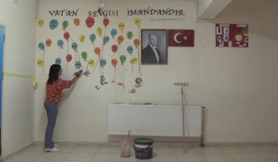 Köy okulunda özverili öğretmen