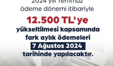 Emekliye fark ödemesi tarihi açıklandı