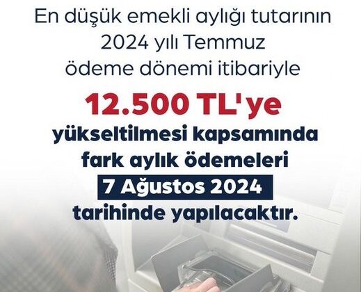 Emekliye fark ödemesi tarihi açıklandı