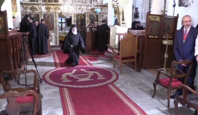 Fener Rum Patriği Bartholomeos Gökçeada’da ayin yönetti