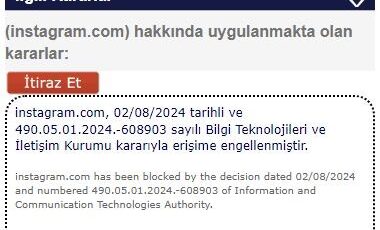Instagram’a erişim engeli getirildi