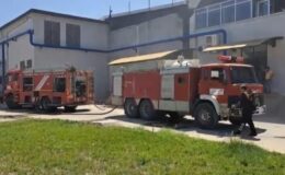 Tekstil fabrikasında yangın büyümeden söndürüldü