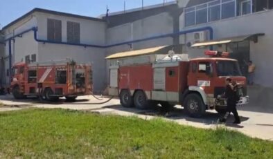 Tekstil fabrikasında yangın büyümeden söndürüldü