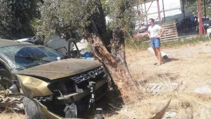 Kamyonet ile çarpışan otomobilde ölüm