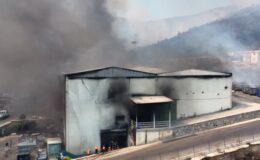 Karşıyaka’daki orman yangını sanayi sitesine sıçradı