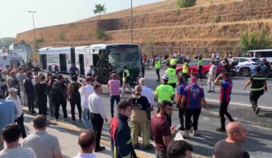 Metrobüs kazası: Küçükçekmece’de 3’ü ağır 10 yaralı
